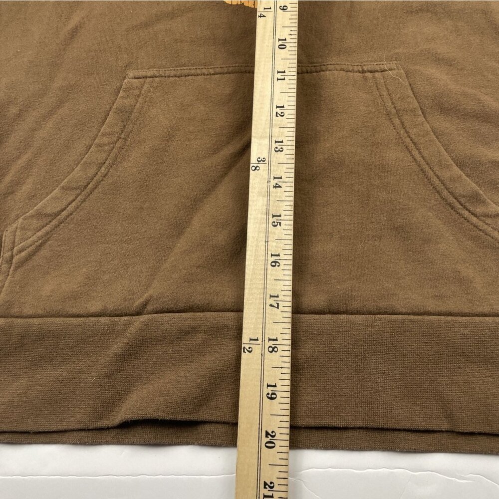 The North Face Hoodie Sweatshirt Women’s L Brown Logo Pullover Cotton Blend - Picture 5 of 8